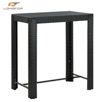 Nouvel arrivage outil Meza meubles de Restaurant en rotin 8 personnes ensemble Table et chaise de Bar