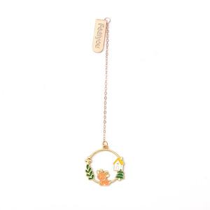 ที่คั่นหนังสือโลหะแบบกลวงสไตล์จีน ดีไซน์สร้างสรรค์ น่ารักสดใส คลิปหนีบหน้ากระดาษ เครื่องเขียน จี้ห้อย ที่คั่นหนังสือสำหรับแจก - Product Image 5