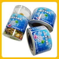 Rouleau d'étiquettes autocollantes transparentes en PVC pour machine, étiquettes d'emballage laser anti-contrefaçon pour les produits de première nécessité