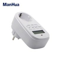 Temporizador Digital Electrónico Mini Manhua TG14EL 230V 50Hz, Enchufe de Temporización Programable Cíclico de 24 Horas