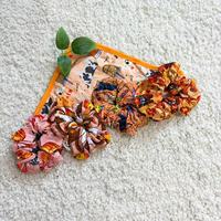 Scrunchies en bambou personnalisés imprimés, doux, écologiques, multi-usages, quatre saisons, unisexes, accessoires pour cheveux de bébé et d'enfant