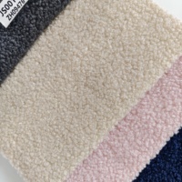 Tissu polaire pour textiles de maison 100% polyester Sherpa Teddy texturé uni tricoté poids moyen taille personnalisée