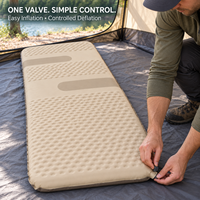 Matelas de couchage gonflable avec chambres à air en TPU soudées et cadre de soutien périmétrique pour collections de camping en marque blanche