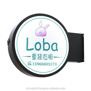 Vente en gros de panneaux lumineux publicitaires LED en acrylique de forme ronde, personnalisés, bon marché et de haute qualité - Product Image 3