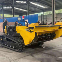 Débroussailleuse tout-terrain diesel 38 CV radiocommandée sur chenilles avec arrêt automatique et régulateur de vitesse, certifiée CE et EPA