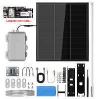 Kit système IoT 4-en-1 HP1 20W avec panneau solaire BC + batterie LiFePO4 + contrôleur MPPT + cartes de module LoRa pour système IoT LoRaWAN Halow