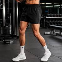 Shorts de jogging décontractés pour hommes avec poches zippées, séchage rapide, vêtements de sport, shorts de course