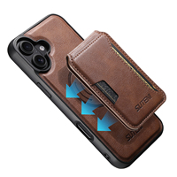 Coque de téléphone SUTENI pour iPhone 18 Pro Max avec chargement magnétique sans fil 2-en-1, support porte-cartes, en similicuir de luxe, compatible 17 16 Plus 15 14