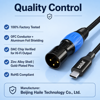Câble de raccordement audio Type-C vers XLR mâle simple, pour téléphone, PC, iPad vers haut-parleur actif, mixeur, amplificateur, longueur personnalisable