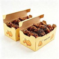Boîte à emporter personnalisée de qualité alimentaire pour hot-dogs, hamburgers, poulet frit, boîte à emporter biodégradable pour la restauration rapide, boîte à emporter pour collations