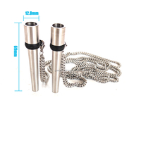 Embouts de bouche de lanière fantaisie en acier inoxydable Accessoires d'embouts de porte-cigarette Accrocher la buse d'aspiration avec chaîne