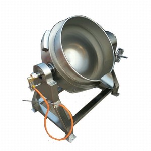 Stainless Steel 50L- 600L Industrial Jacketed Kettle With Agitator Sanitary Porridge Soup Boiler Mixing Cooking Jacketed Kettle - Product Image 5
