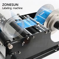 Machine d'étiquetage manuelle pour bouteilles rondes ZONESUN ZS-50