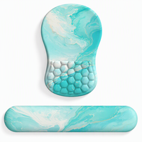 Repose-poignets en mousse à mémoire de forme, tapis de souris, tapis de clavier pour ordinateur de bureau, ordinateur portable