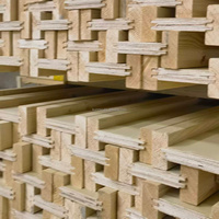 Vigas de Madera H20 Duraderas, Materiales de Construcción Seguros, Resistentes y Sostenibles
