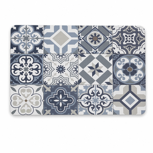 Tapis de bain en diatomite et caoutchouc Jacey, absorbant l'eau, séchage rapide, motif carreaux, antidérapant, 50x80cm pour salle de bain - Product Image 1