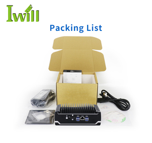Iwill 8th Gen không quạt Linux Ubuntu Mini PC I7-8550U máy tính 6 cổng LAN công nghiệp Mini Router/tường lửa DDR4 RAM chúng tôi/EU phích cắm - Product Image 6