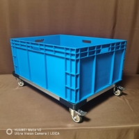 Chariot de manutention d'entrepôt personnalisé de différentes tailles avec 4 roues pivotantes