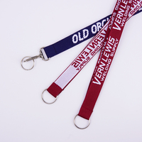 Logo personnalisé écologique personnalisé imprimé polyester/nylon lanière support pour téléphone portefeuille poignet cou perle professeur ID Badge sangle pour