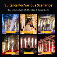 Máquina de Chispas Frías para Fuegos Artificiales con Control DMX Inalámbrico de 650W para Escenarios de Bodas