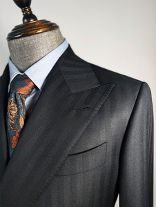 Costume en Laine <span class=keywords><strong>pour</strong></span> <span class=keywords><strong>Homme</strong></span> OEM ODM, Coupe Slim, Tenue de Bureau Formelle, Costume de <span class=keywords><strong>Mariage</strong></span>, Fabricant de Vêtements <span class=keywords><strong>pour</strong></span> Hommes sur Mesure, Vente en Gros - Product Image 4