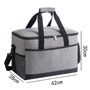 Sac isotherme à bandoulière grande capacité en tissu Oxford épais et imperméable, option personnalisable, <span class=keywords><strong>doublure</strong></span> <span class=keywords><strong>thermique</strong></span> pour pique-nique - Product Image 3