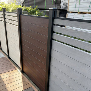 Paneles de Cerca de Jardín de WPC Resistentes, Paneles de Cerca Compuesta para Privacidad con Construcción Robusta para Seguridad y Definición de Límites - Product Image 1