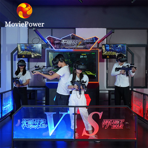 <span class=keywords><strong>Jeu</strong></span> de tir VR 4 joueurs Machine d'arcade Jeux de réalité virtuelle Simulateur de tir 9D Machine de simulation VR avec pistolet VR - Product Image 2