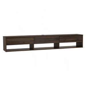 Premium <b>Walnut</b> Colour HIRADO 1.8M Wall <b>TV</b> Cabinet with Display Shelf Space-Saving Floating Media Console for Modern Apartments - Product Image 1