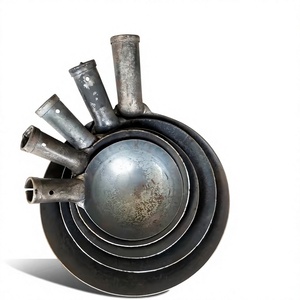 Cuillère écumoire en fer à manche en acier, grande pelle, nettoyeur de pot extérieur, dissolvant de boue d'égout, outil de terrassement, nettoyage de fosses - Product Image 1