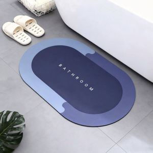 Tapis de sol antidérapant Wsy416 en pierre de diatomite super absorbante à séchage rapide pour douche et salle de bain - Product Image 1