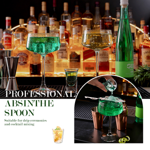 Ensemble d'ustensiles de bar en acier inoxydable 304 pour l'<span class=keywords><strong>absinthe</strong></span>, <span class=keywords><strong>cuillère</strong></span> à <span class=keywords><strong>absinthe</strong></span>, ustensiles de cocktail pour la maison, <span class=keywords><strong>cuillère</strong></span> à <span class=keywords><strong>absinthe</strong></span> amère, verre à boire, filtre à cuillères - Product Image 4