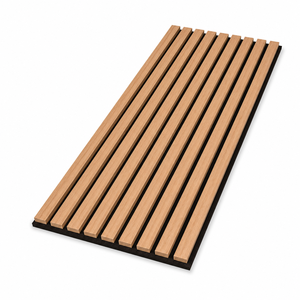 Panel Acústico <span class=keywords><strong>de</strong></span> <span class=keywords><strong>Madera</strong></span> Real para Pared y Techo, Insonorizante para Interiores, <span class=keywords><strong>Precio</strong></span> <span class=keywords><strong>de</strong></span> Fábrica al por Mayor - Product Image 1