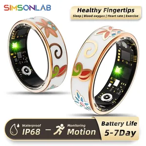 Anillo Inteligente R18, Resistente al Agua 5 ATM, Llamadas Inalámbricas, Monitoreo de Frecuencia Cardíaca/Sueño/Oxígeno en Sangre, para Android/iOS, Regalo para Hombres y Mujeres - Product Image 1