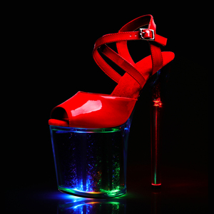 Zapatos de Plataforma con Tacón Fino de 20 cm para Mujer, Sandalias de Plataforma con Punta Abierta para Club Nocturno, Baile en Barra, Modelo Exótico - Product Image 2