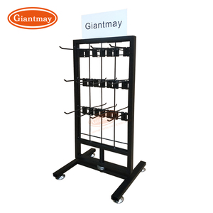 Giantmay tùy chỉnh truy cập hàng đầu vớ hiển thị hai mặt dây kim loại giá với móc thân thiện với môi lắp ráp dễ dàng cho bán lẻ - Product Image 1