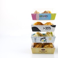 Transparente Einweg-Plastik box für Tiramisu-Kuchen Xue Mei Niang Puff Recycelbare Funktion zum Backen von Lebensmitteln