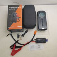 High-Pressure Car Air Pump Tire Inflator LED Light USB-A Charging-Emergency Start All-In-One 12V for Car/Truck/Motorcycle/SUV