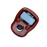 Compteur de doigts portable compact style grain de bois pour la relaxation et la réflexion, compteur de prières musulman