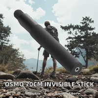 Support de caméra d'action invisible en fibre de carbone de 70 cm de haute qualité, très vendu, pour Osmo Action 4/3 et accessoires Hero 13-9
