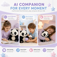 Ours en peluche interactif IA en polyester, jouet intelligent parlant, éducatif, personnalisable OEM ODM, compagnon pour enfants, cadeau