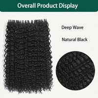 Extensions de cheveux humains bouclés style birman, ondulés effet eau, sans nœuds, pré-séparés, invisibles, pré-bouclés, effet plume, pour crochet
