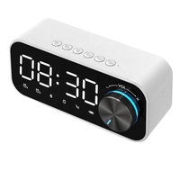Benutzer definiertes Logo LED-Spiegel anzeige Drahtloser BT 5.0-Lautsprecher FM-Radio TF-Karten lautsprecher Digitaler Wecker