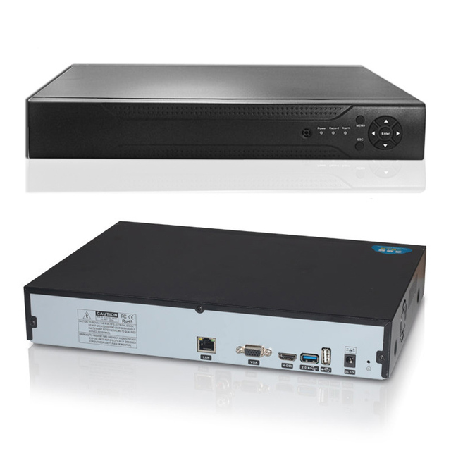 Xmeye 32CH 4K NVR HD Network Video Recorder CCTV DVR 8MP IP Camera With 2pcs Hdd Slot