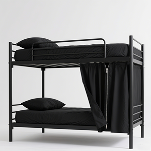 Personalizado Albergue <span class=keywords><strong>Juvenil</strong></span> Personal Dormitorio Estudiante Dormitorio Litera Cortinas Reciclado Tafetán Poliéster RPET Tela Cortinas - Product Image 1