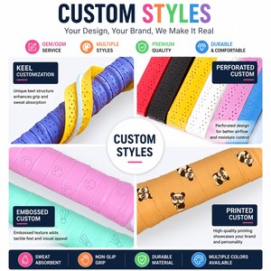 Vente en gros de bandes de grip personnalisées imprimées de 0,7 mm pour raquettes <span class=keywords><strong>Wilson</strong></span>, bandes de grip adhérentes durables pour pickleball et <span class=keywords><strong>padel</strong></span>, colle pour le sport de <span class=keywords><strong>padel</strong></span> - Product Image 5