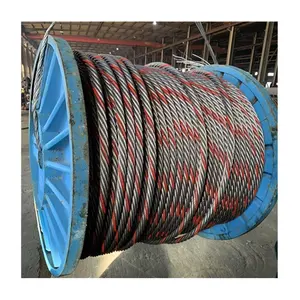 Tali kawat baja tali kawat baja tahan karat untaian warna kabel baja