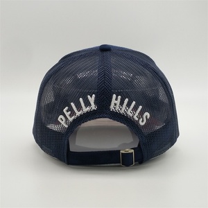 BSCI usine Meidiney personnalisé haute qualité 5 panneaux broderie Patch Logo bord incurvé maille Gorras <span class=keywords><strong>Snap</strong></span> Back daim casquette de camionneur chapeau - Product Image 3