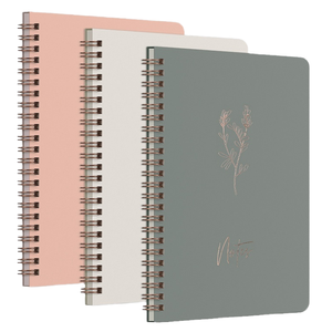 Carnet à spirale imprimé couleur <span class=keywords><strong>macaron</strong></span>, très populaire, avec feuilles mobiles, planificateur étudiant, lignage horizontal - Product Image 1