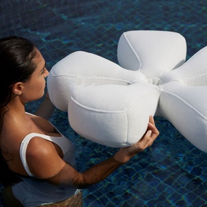 Matelas Gonflable de Luxe en PVC pour Piscine, Flotteur Floral et Chaise Longue en Tissu pour Utilisation Extérieure, Piscine et Plage - Product Image 6